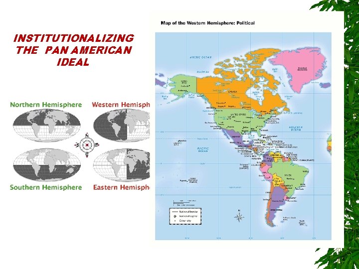 INSTITUTIONALIZING THE PAN AMERICAN IDEAL 
