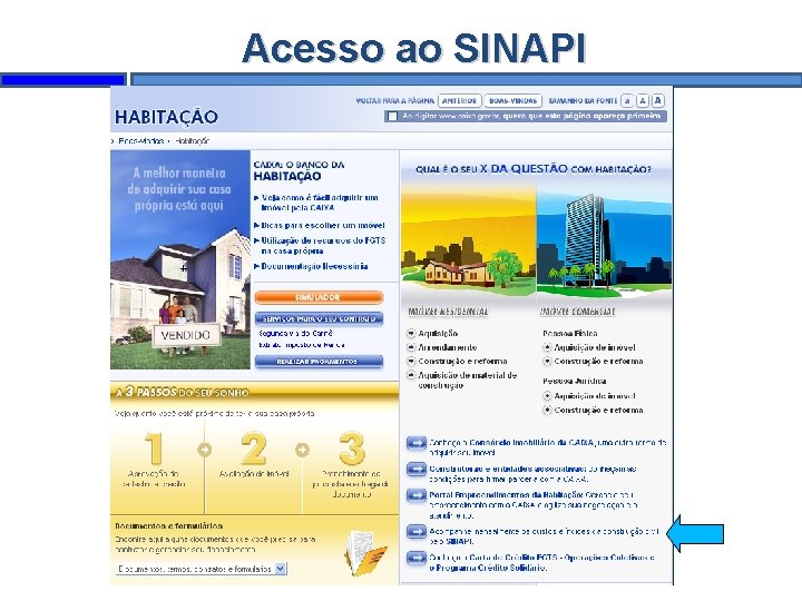 Acesso ao SINAPI 