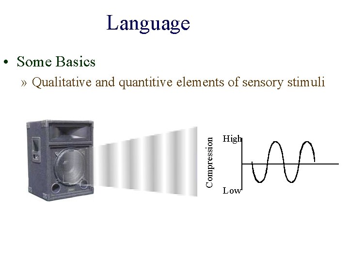 Language • Some Basics Compression » Qualitative and quantitive elements of sensory stimuli High Language • Some Basics Compression » Qualitative and quantitive elements of sensory stimuli High