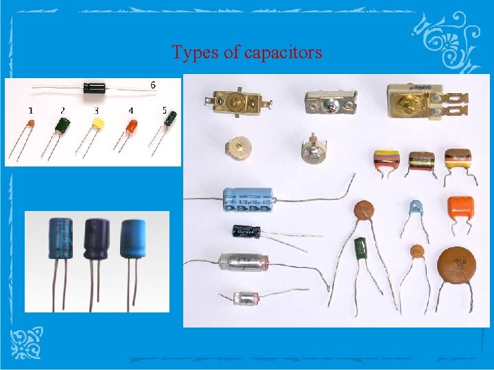 Types of capacitors 