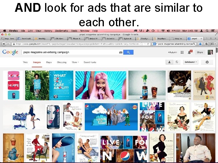 AND look for ads that are similar to each other. 