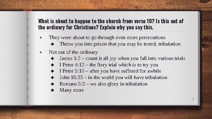 What is about to happen to the church from verse 10? Is this out