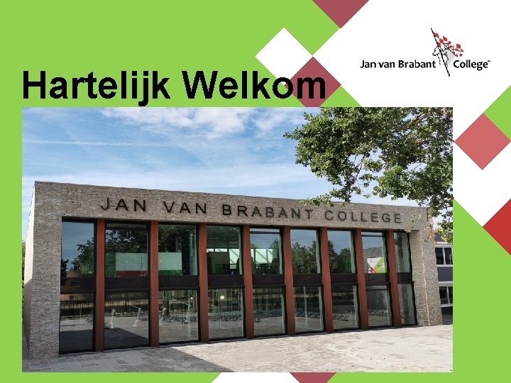 Hartelijk Welkom Foto nieuwe gebouw 