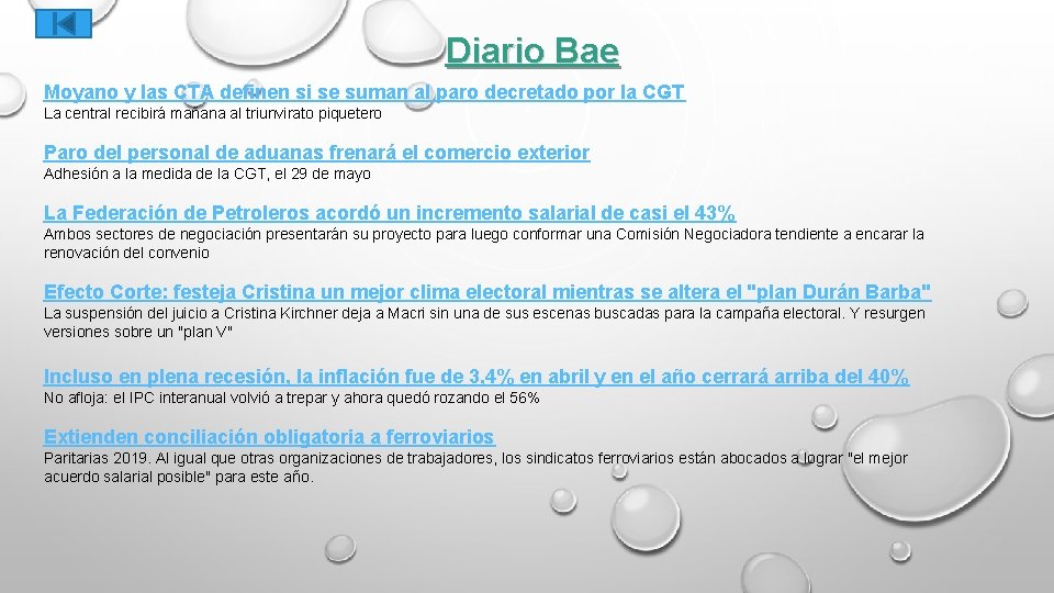 Diario Bae Moyano y las CTA definen si se suman al paro decretado por