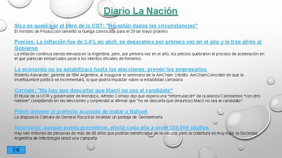 Diario La Nación Sica se quejó por el paro de la CGT: "No están
