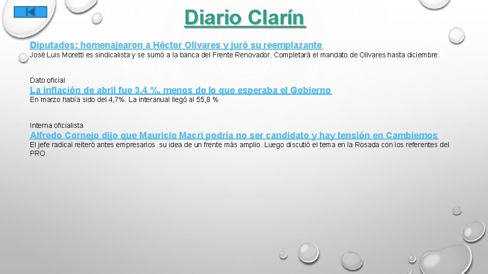 Diario Clarín Diputados: homenajearon a Héctor Olivares y juró su reemplazante José Luis Moretti