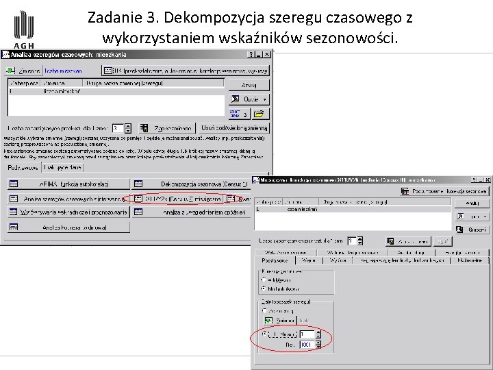 Zadanie 3. Dekompozycja szeregu czasowego z wykorzystaniem wskaźników sezonowości. 51 