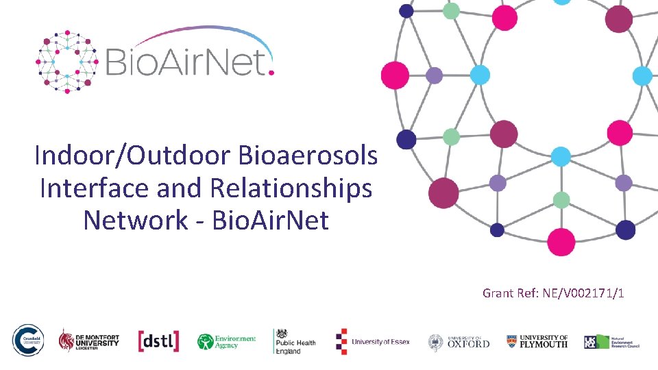 Indoor/Outdoor Bioaerosols Interface and Relationships Network - Bio. Air. Net Grant Ref: NE/V 002171/1