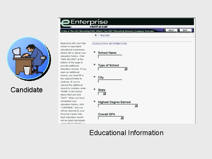 Candidate Educational Information 