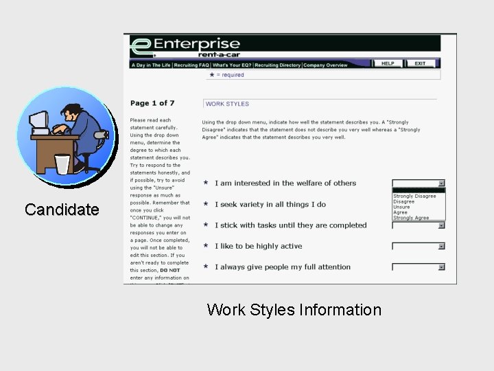 Candidate Work Styles Information 