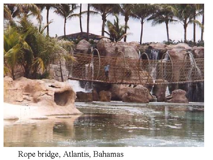 Rope bridge, Atlantis, Bahamas 