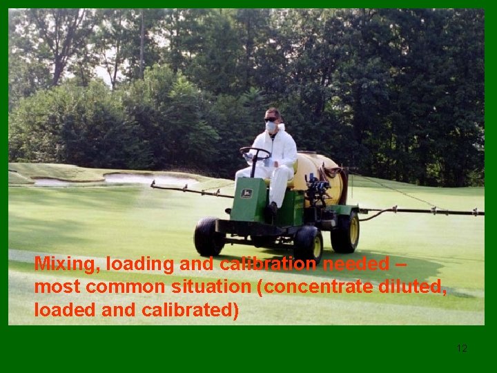 Mixing, loading and calibration needed – most common situation (concentrate diluted, loaded and calibrated)