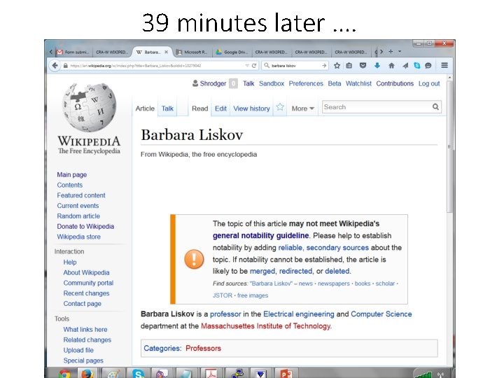 39 minutes later …. 