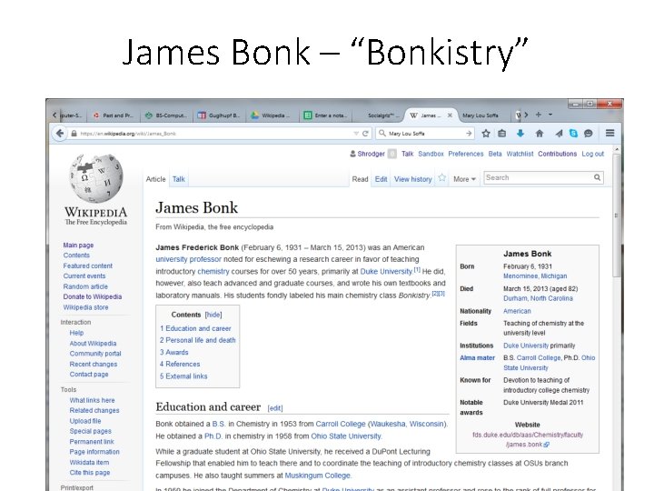 James Bonk – “Bonkistry” 