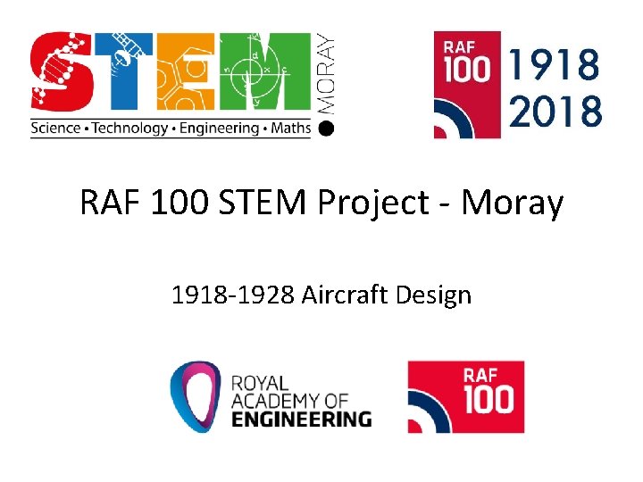 RAF 100 STEM Project - Moray 1918 -1928 Aircraft Design 