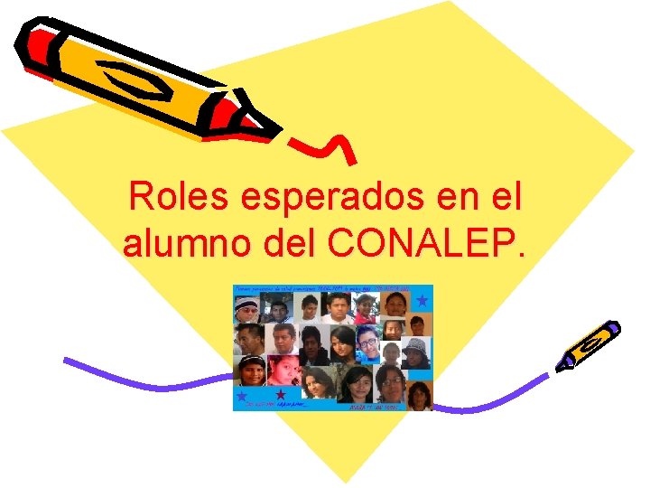 Roles esperados en el alumno del CONALEP. 