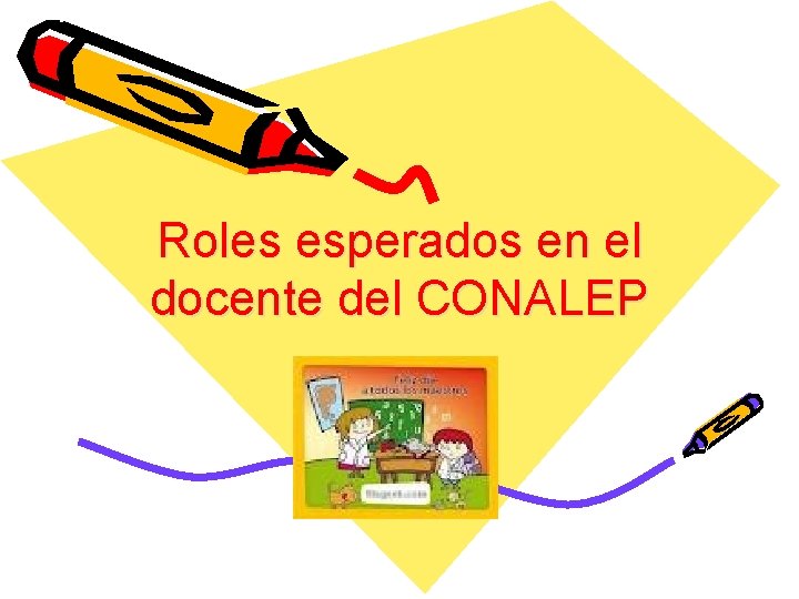 Roles esperados en el docente del CONALEP 