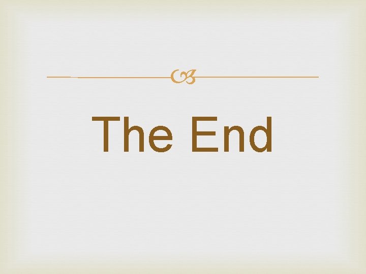  The End 