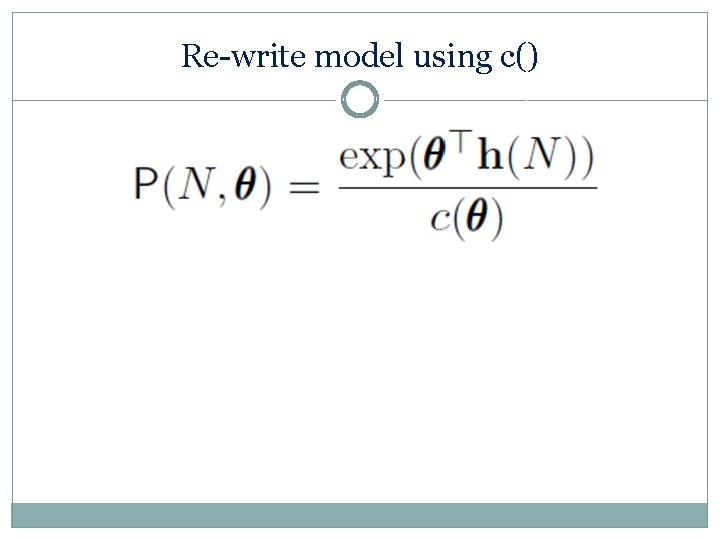 Re-write model using c() 