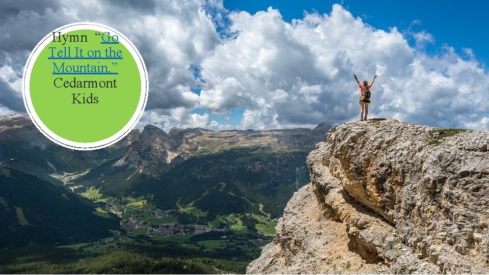 Hymn “Go Tell It on the Mountain, ” Cedarmont Kids 