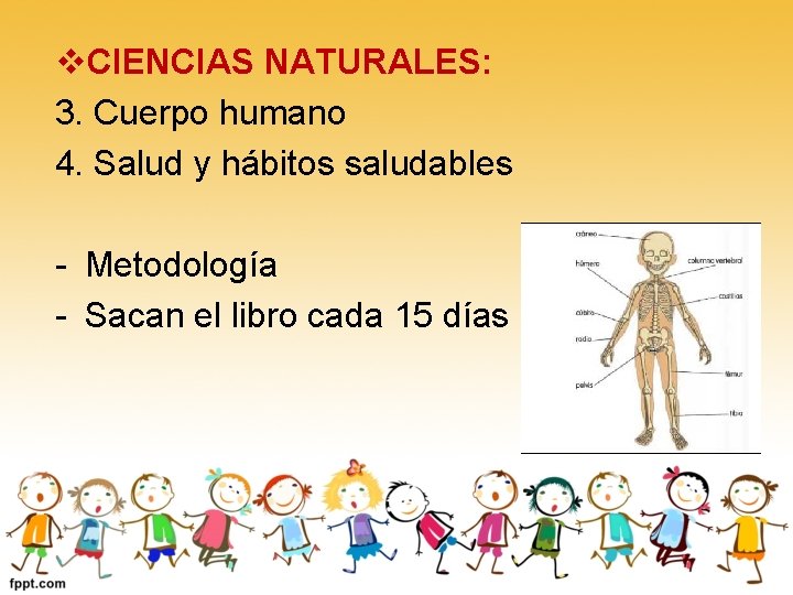 v. CIENCIAS NATURALES: 3. Cuerpo humano 4. Salud y hábitos saludables - Metodología -