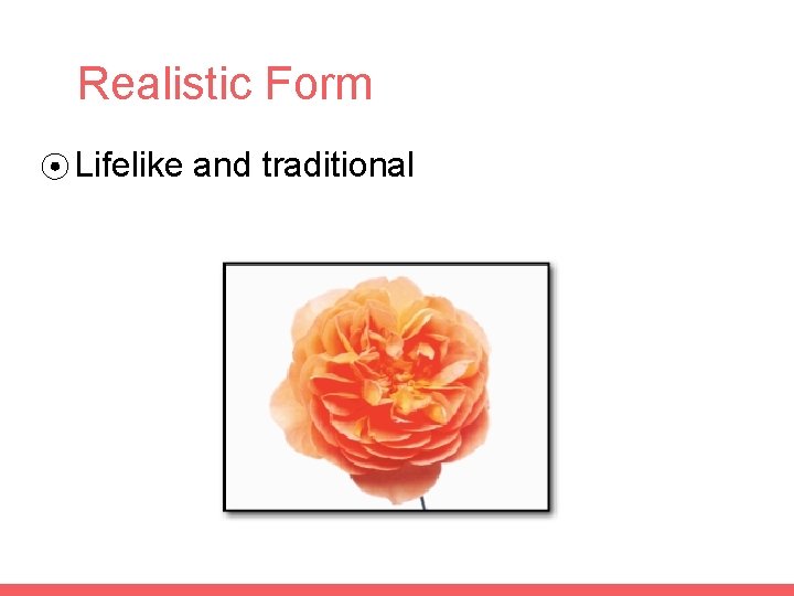 Realistic Form ⦿ Lifelike and traditional 