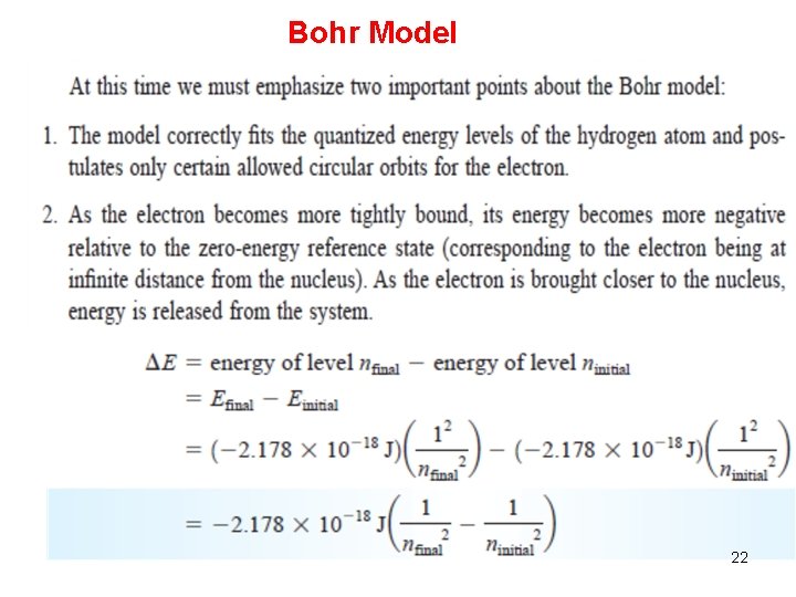 Bohr Model 22 