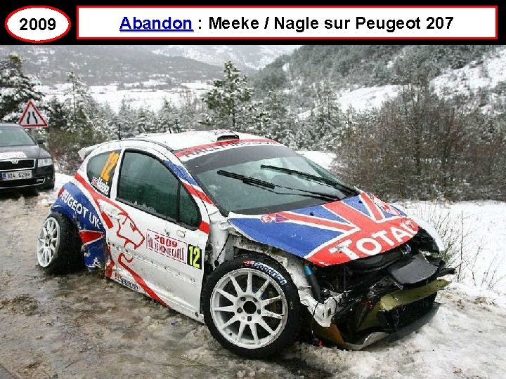 2009 Abandon : Meeke / Nagle sur Peugeot 207 