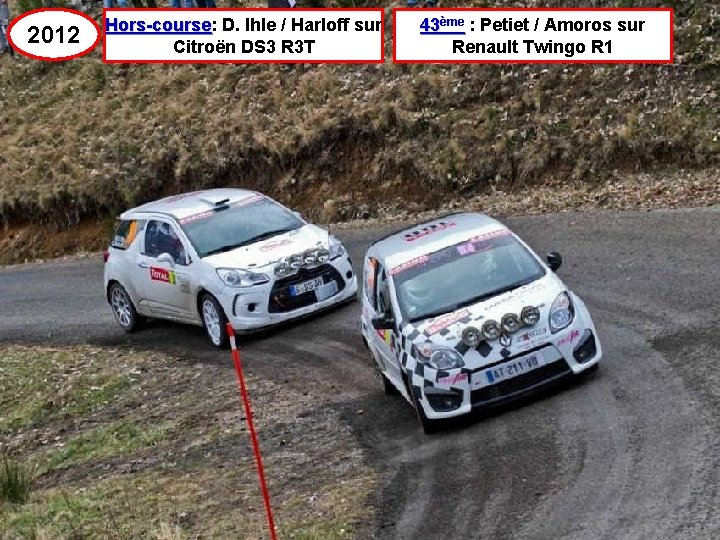 2012 Hors-course: Hors-course D. Ihle / Harloff sur Citroën DS 3 R 3 T