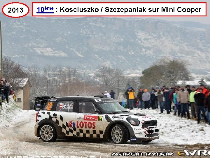 2013 10ème : Kosciuszko / Szczepaniak sur Mini Cooper 