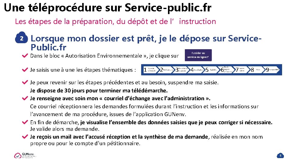 Une téléprocédure sur Service-public. fr Les étapes de la préparation, du dépôt et de