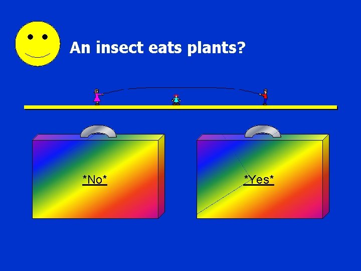 An insect eats plants? *No* *Yes* 