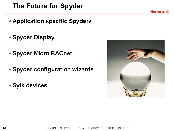 The Future for Spyder • Application specific Spyders • Spyder Display • Spyder Micro