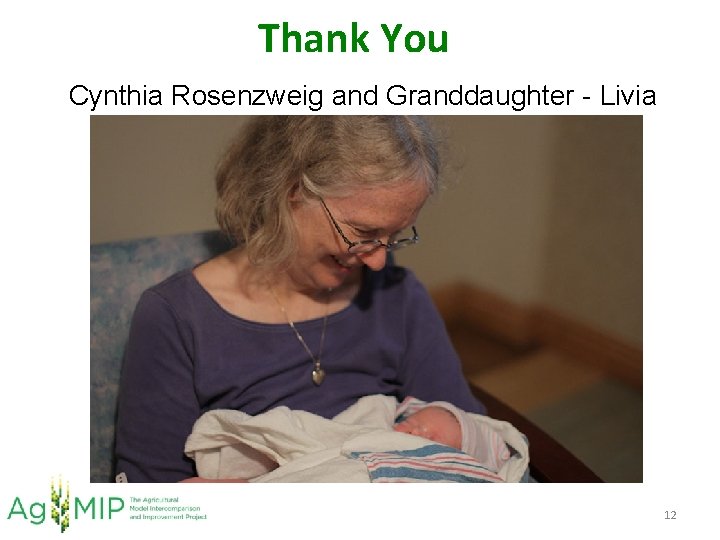 Thank You Cynthia Rosenzweig and Granddaughter - Livia 12 