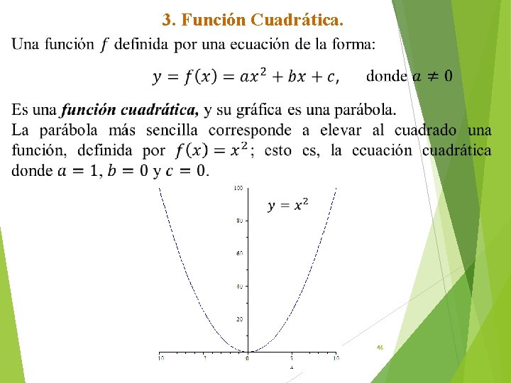 3. Función Cuadrática. 46 