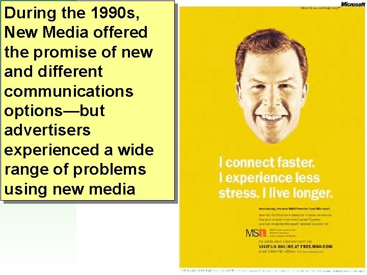 During the 1990 s, New Media offered the promise of new and different communications
