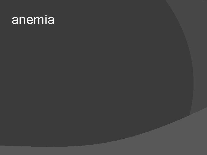 anemia 