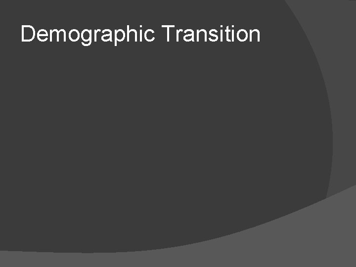 Demographic Transition 