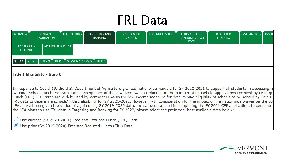 FRL Data FRL Data