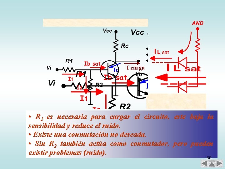  • R 2 es necesaria para cargar el circuito, este baja la sensibilidad