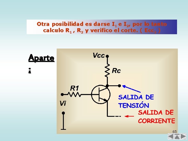 Otra posibilidad es darse I 1 e I 2, por lo tanto calculo R