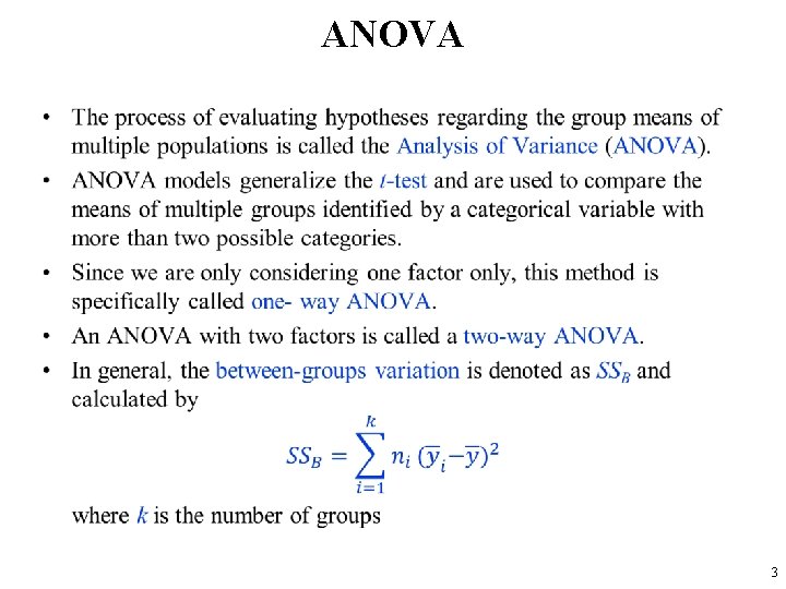 ANOVA • 3 