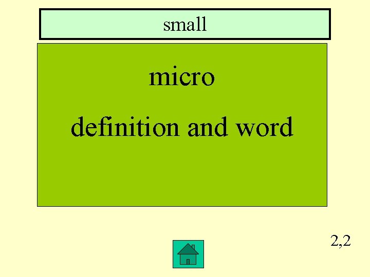 small micro definition and word 2, 2 