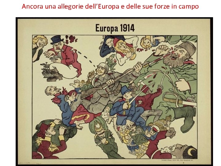 Ancora una allegorie dell’Europa e delle sue forze in campo 