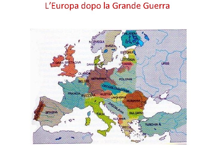 L’Europa dopo la Grande Guerra 
