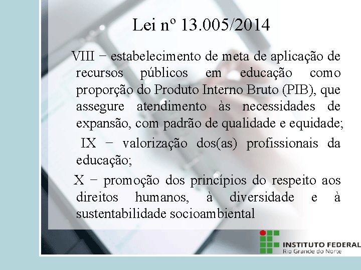 Plano Nacional de educao Organizao e Gesto da