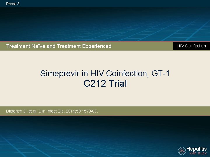 Phase 3 Treatment Naïve and Treatment Experienced HIV Coinfection Simeprevir in HIV Coinfection, GT-1