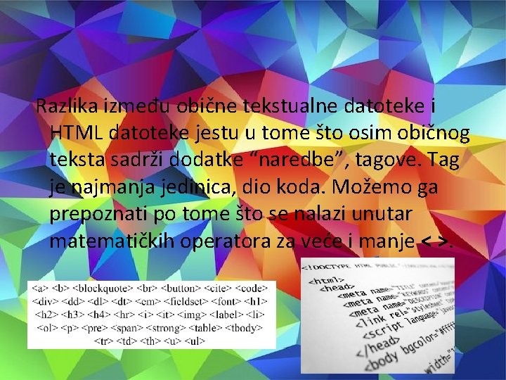 Html Datoteke Jezik HTML Marijeta Juri Matej Sari David Cvitkui