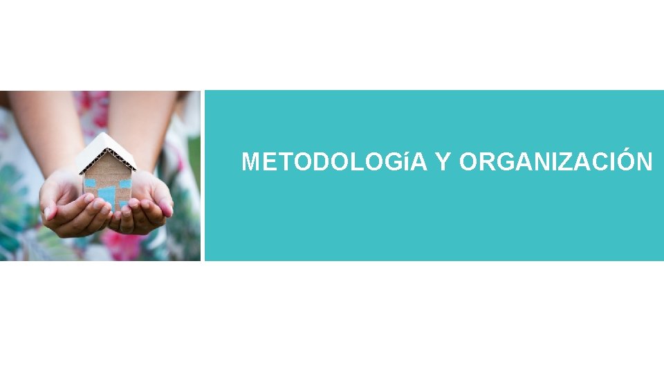 METODOLOGíA Y ORGANIZACIÓN 