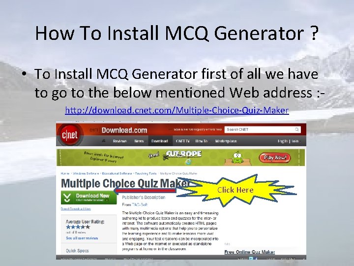 How To Install MCQ Generator ? • To Install MCQ Generator first of all